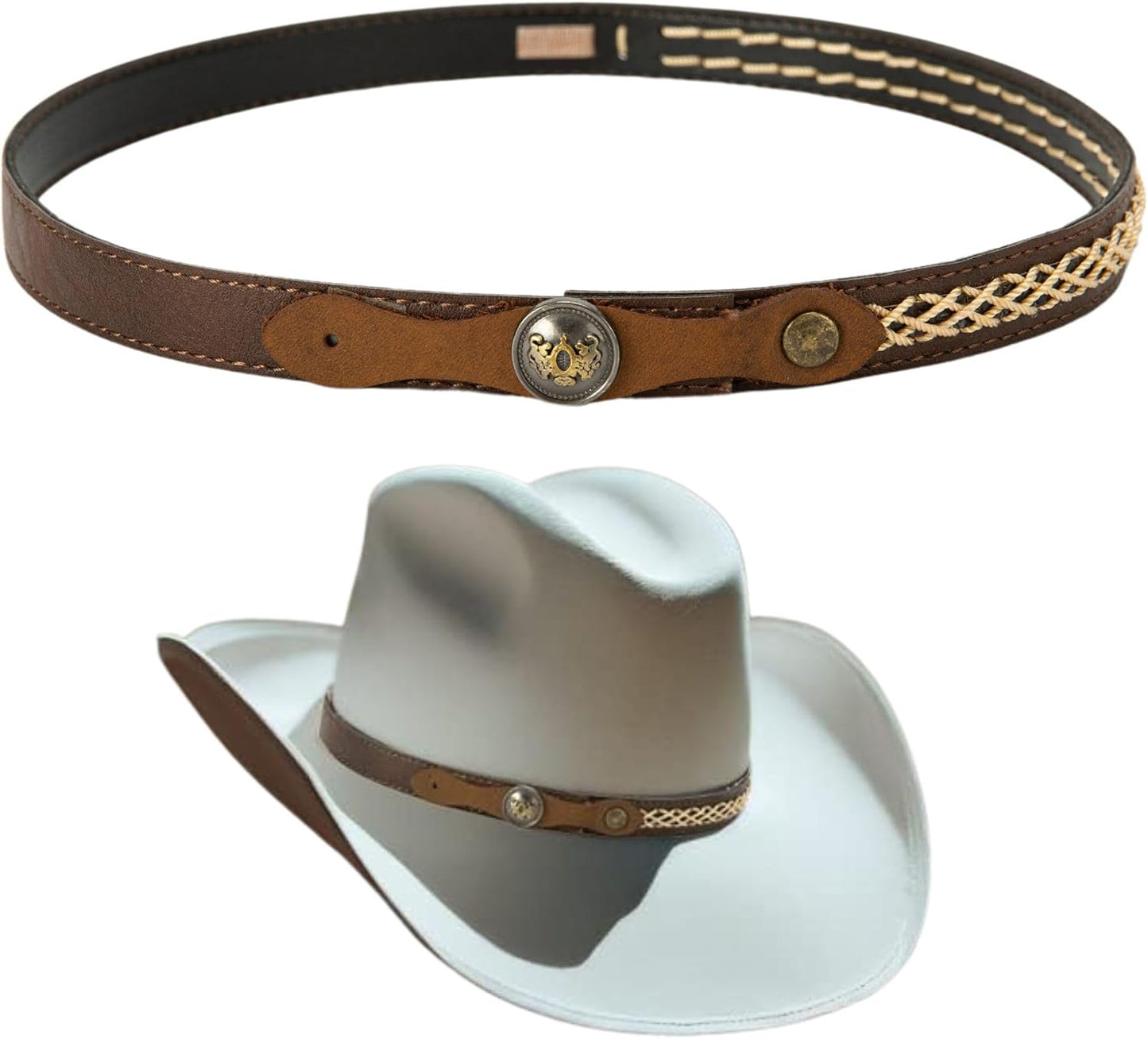 Cowboy Hat Band for Men - Leather Style