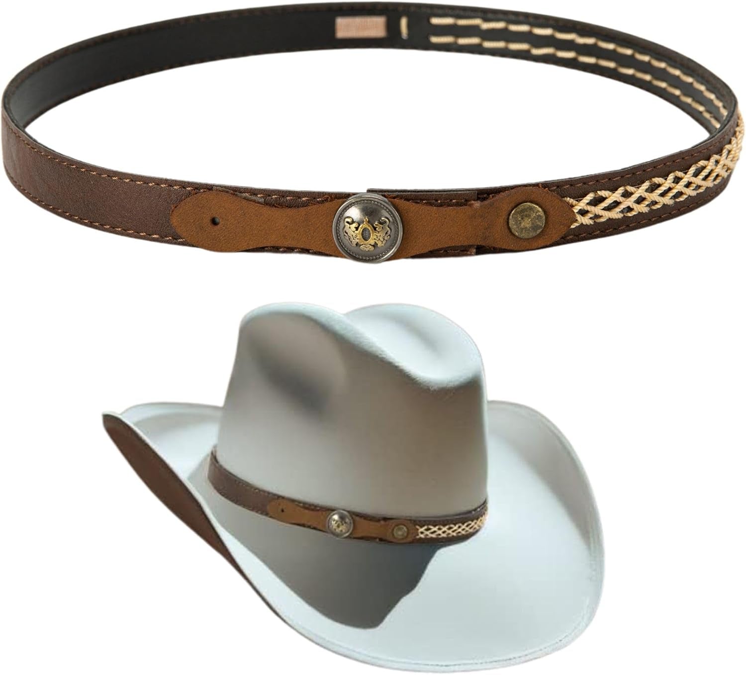 Cowboy Hat Band for Men - Leather Style