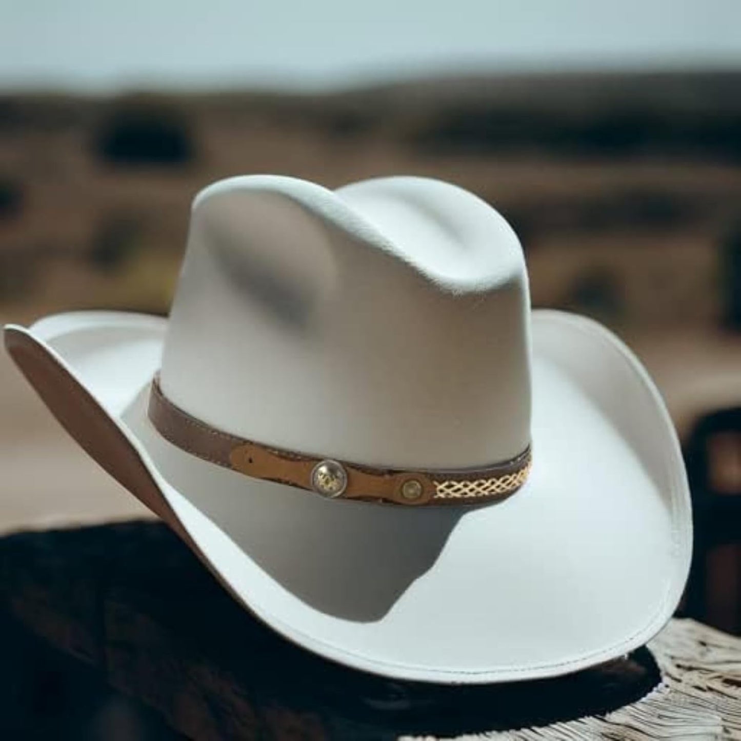 Cowboy Hat Band for Men - Leather Style